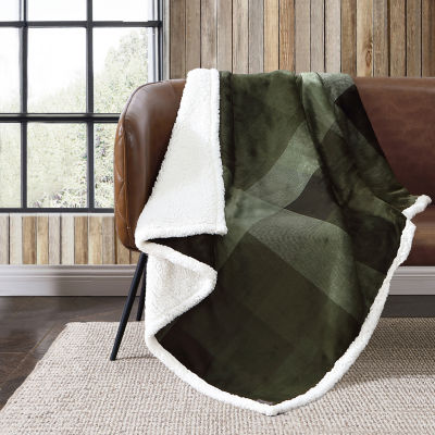 Eddie Bauer Pine Plaid Lightweight Throw