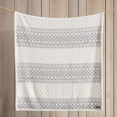 Eddie Bauer Fair Isle Peak Washable Lightweight Throw