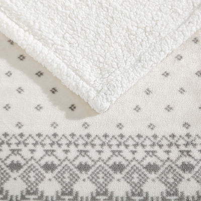 Eddie Bauer Fair Isle Peak Washable Lightweight Throw