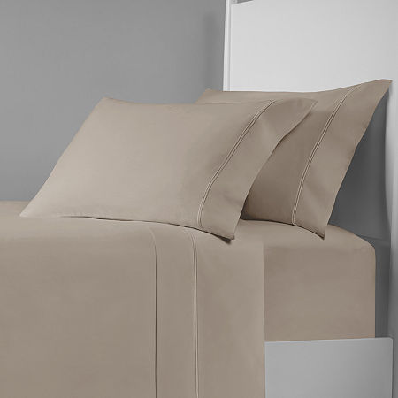 Fieldcrest Luxury 500 Thread Count Egyptian Cotton Sheet Set, One Size, Beige