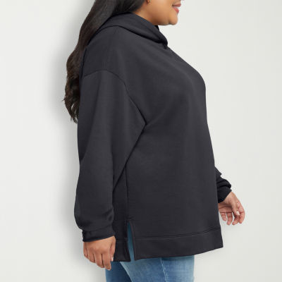 JMS by Hanes Womens Long Sleeve Hoodie Plus - JCPenney