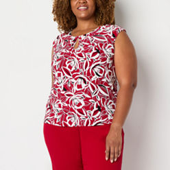 Black Label By Evan Picone Plus Size Tops for Women - JCPenney