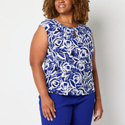 Black Label By Evan Picone Plus Size Tops for Women - JCPenney