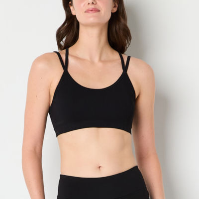Xersion Light Support Rib Strappy Back Sports Bra