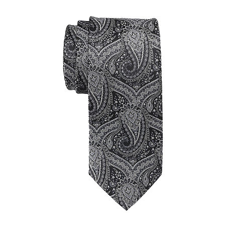 U.S. Polo Assn. Paisley Tie, One Size, Silver