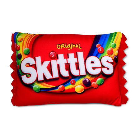 Iscream Skittles Microbead Pillow, One Size, Red