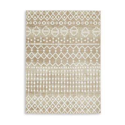 Signature Design by Ashley� Bunchly Washable Indoor Rectangular Area Rug