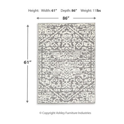 Signature Design by Ashley� Oddetteley Washable Indoor Rectangular Area Rug