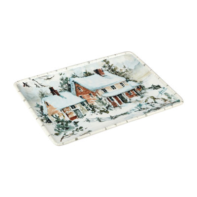 Certified International Winter's Frost Serving Platter