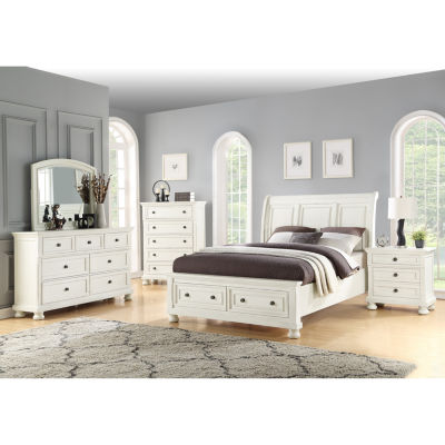Avalon Furniture Wright  3 Drawer Nightstand in Oyster White