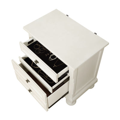 Avalon Furniture Wright  3 Drawer Nightstand in Oyster White