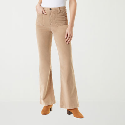 Gloria Vanderbilt Womens High Rise Flare Corduroy Pant