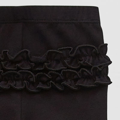 Okie Dokie Baby Girls Full Length Ruffle Back Leggings