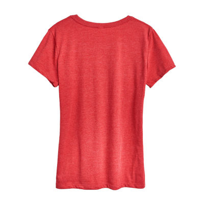 Rudulph Womens Crew Neck Short Sleeve Regular Fit Rudolph Graphic T-Shirt