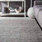 nuLoom Hand Woven Chunky Woolen Cable Rug