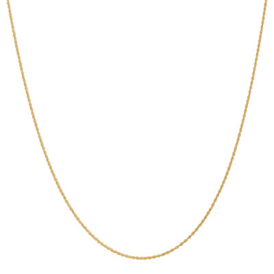 14K Gold Solid Rope Chain Necklace - JCPenney