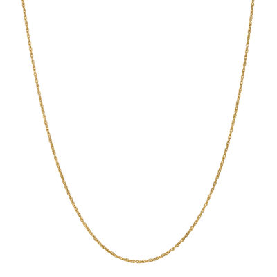 14K Gold 16 Inch Solid Rope Chain Necklace - JCPenney