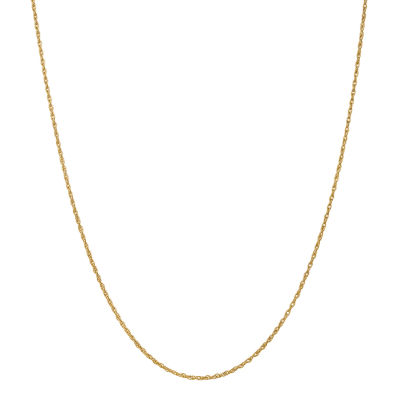 14K Gold 16 Inch Solid Rope Chain Necklace JCPenney