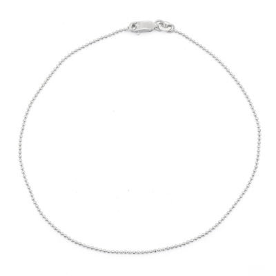 Sterling Silver 10 Inch Solid Bead Ankle Bracelet JCPenney