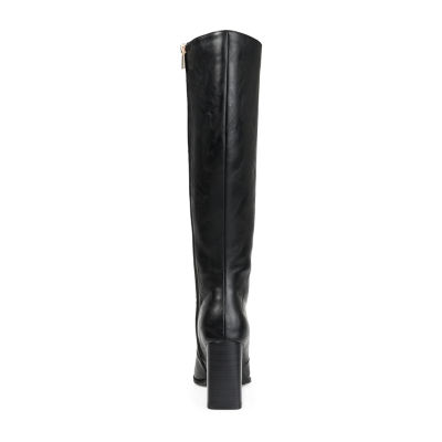Journee Collection Womens Karima Stacked Heel Riding Boots