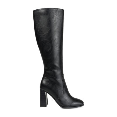 Journee Collection Womens Karima Stacked Heel Riding Boots