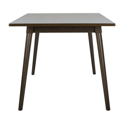 Tia Collection Rectangular Wood-Top Dining Table