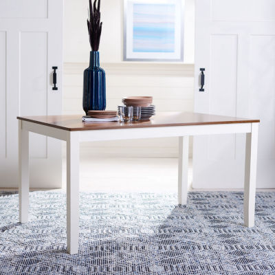 Safavieh Silio Collection Rectangular Wood-Top Dining Table