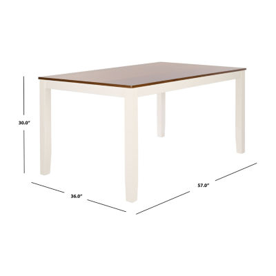 Safavieh Silio Collection Rectangular Wood-Top Dining Table