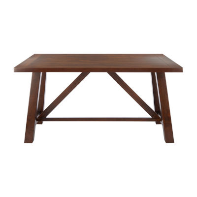 Ainslee Collection Rectangular Wood-Top Dining Table