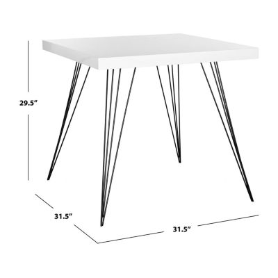 Safavieh Wolcott Collection Square Wood-Top Dining Table