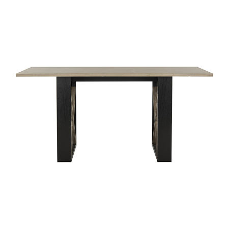 Monty Dining Collection Rectangular Wood-Top Dining Tables, One Size, Gray