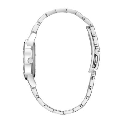 Citizen Disney Princess Snow White Womens Crystal Accent Silver Tone Stainless Steel Bracelet Watch Ga1070-53w