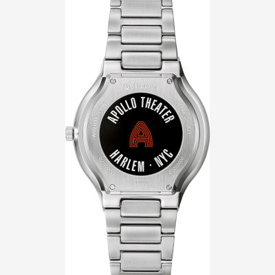 Bulova Apollo Special Edition Mens Silver Tone Stainless Steel Bracelet Watch 96a296