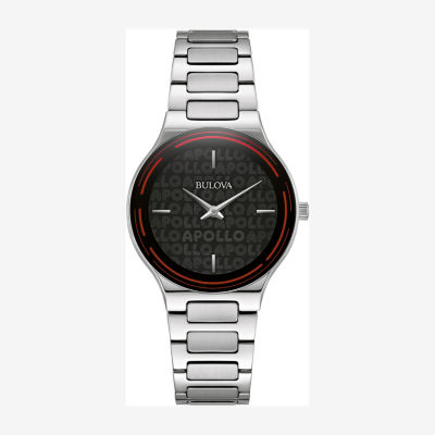 Bulova Apollo Special Edition Womens Silver Tone Stainless Steel Bracelet Watch 96l309