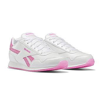 Reebok Royal Classic Jogger 3.0 Girls Sneakers, White White Pink - JCPenney