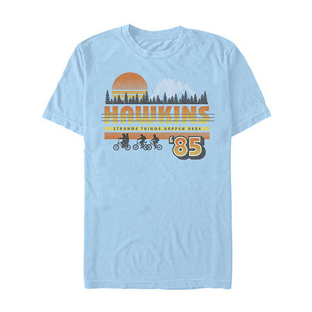 Novelty T-shirts Mens Crew Neck Short Sleeve Classic Fit Stranger Things Graphic T-shirt In Multi