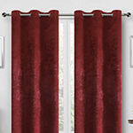 Regal Home Peninsula Faux Suede Energy Saving Blackout Grommet Top Set of 2 Curtain Panel