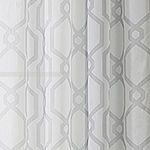 Regal Home Crushed Voile Geo Print Sheer Grommet Top Curtain Panel
