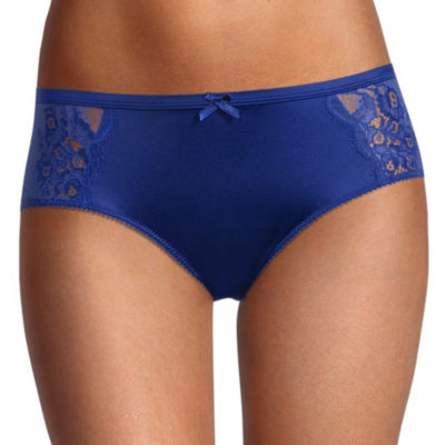 Ambrielle Satin With Lace Hipster Panty
