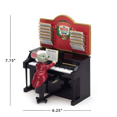 Magical Maestro Mouse Animated Christmas Figurine