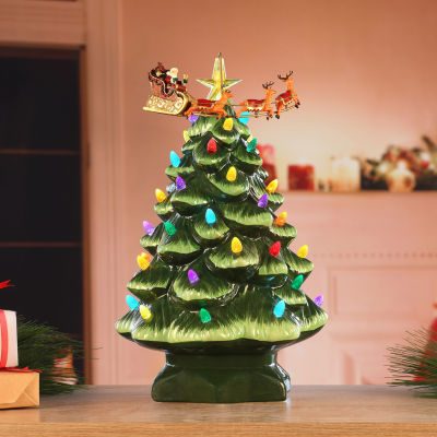 Nostalgic Animated Christmas Tabletop Tree