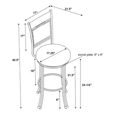 Counter Height Swivel Bar Stool