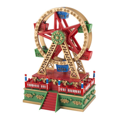 Mini Carnival Ferris Wheel Animated Music Box Christmas Tabletop Decor