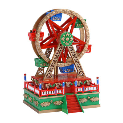 Mini Carnival Ferris Wheel Animated Music Box Christmas Tabletop Decor