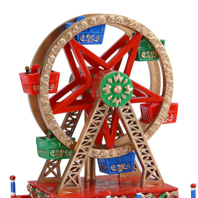 Mini Carnival Ferris Wheel Animated Music Box Christmas Tabletop Decor