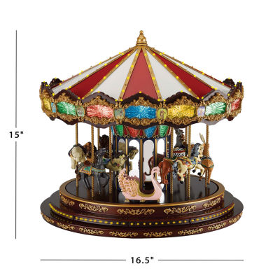 Marquee Deluze Carousel Animated Christmas Tabletop Decor