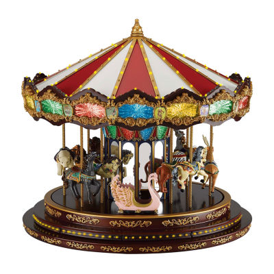 Marquee Deluze Carousel Animated Christmas Tabletop Decor