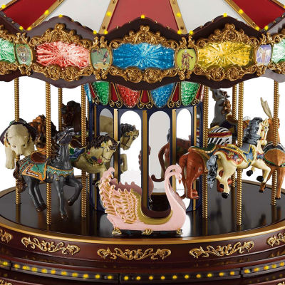 Marquee Deluze Carousel Animated Christmas Tabletop Decor