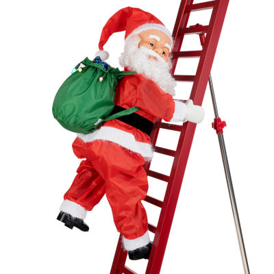 Outdoor Climbing Santa Christmas Yard Art