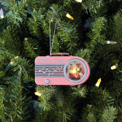Mini Vintage Radio Christmas Ornament